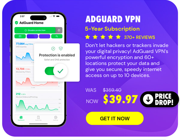 AdGuard VPN: 5-Yr Subscription