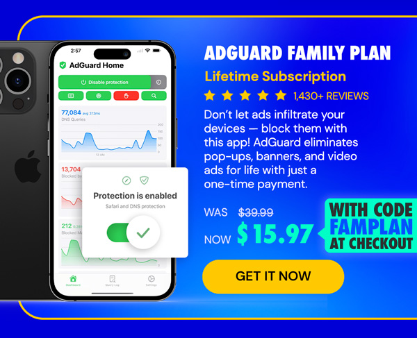 AdGuard Family Plan: Lifetime Subscription