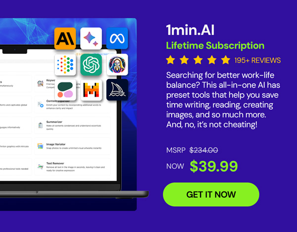 1minAI: Lifetime Subscription