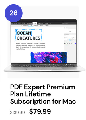 PDF Expert Premium Plan: Lifetime Subscription (Mac)