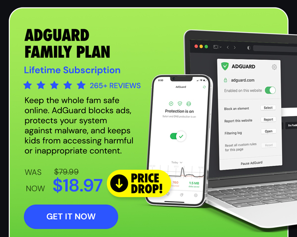 AdGuard Family Plan: Lifetime Subscription