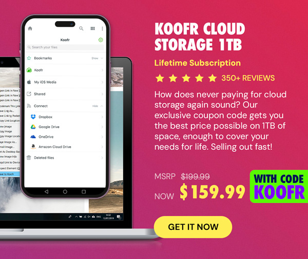 Koofr Cloud Storage: Lifetime Subscription (1TB)