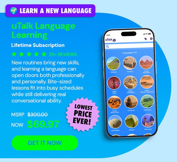 uTalk Language Learning: Lifetime Subscription (150+ Languages)