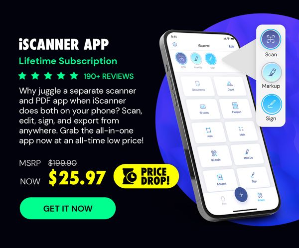iScanner App: Lifetime Subscription