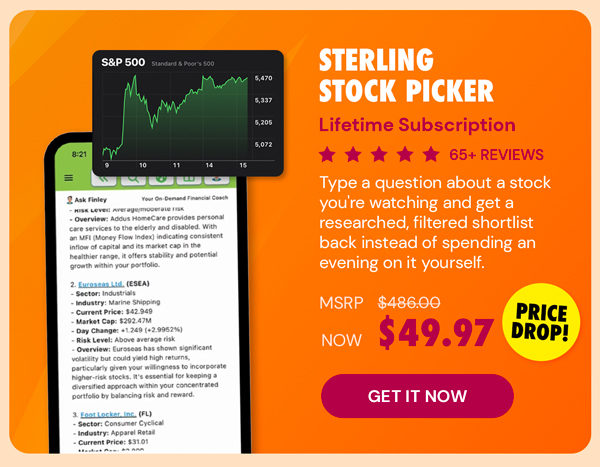 Sterling Stock Picker: Lifetime Subscription
