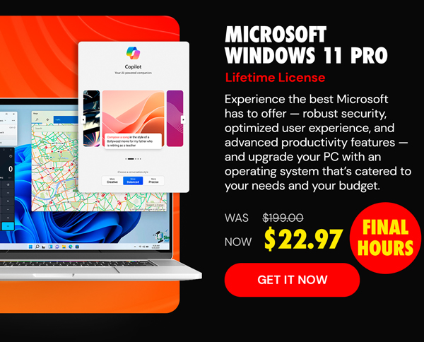 Microsoft Windows 11 Pro (Activation for Up to 3 PCs)