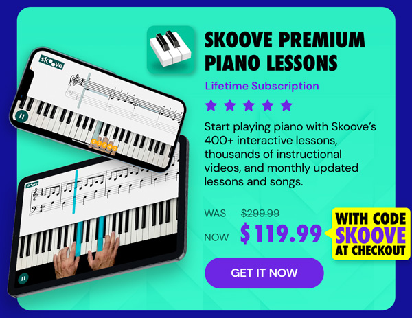 Skoove Premium Piano Lessons: Lifetime Subscription