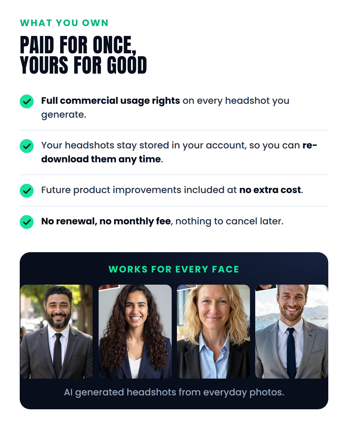 InstaHeadshots AI Headshot Generator Starter Plan: One-Time Purchase