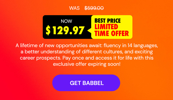 Babbel Language Learning: Lifetime Subscription (All Languages)