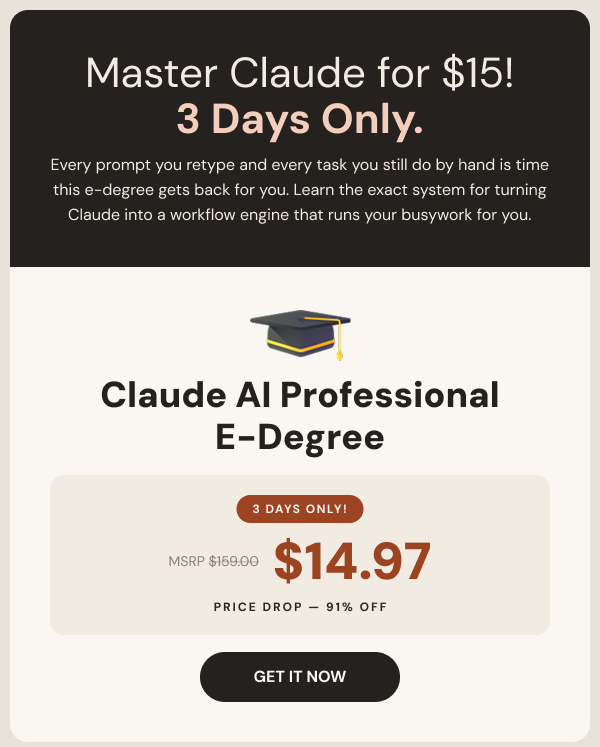 Claude AI Professional E-Degree