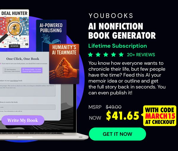 Youbooks - AI Non-Fiction Book Generator: Lifetime Subscription