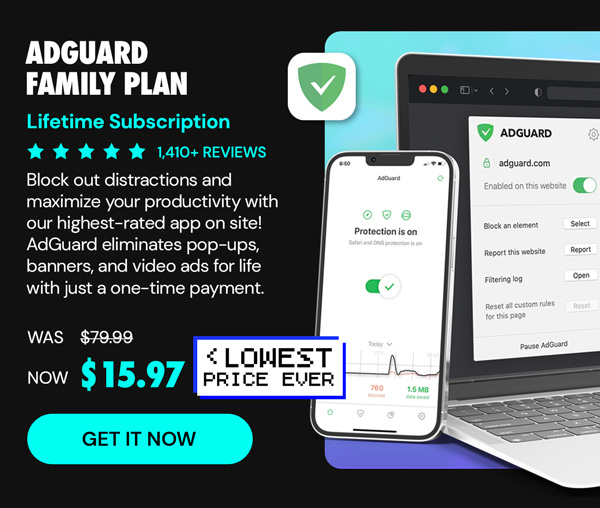 AdGuard Family Plan: Lifetime Subscription