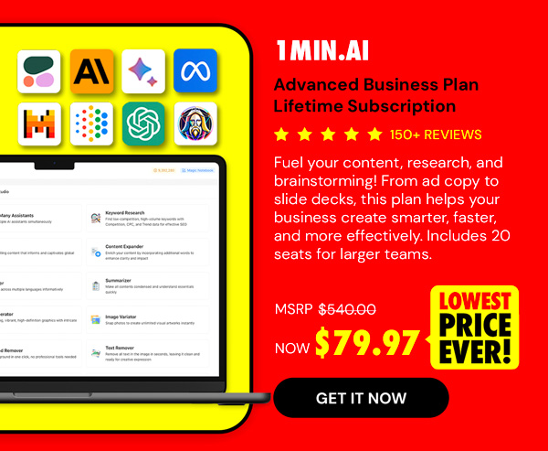 1minAI: Lifetime Subscription