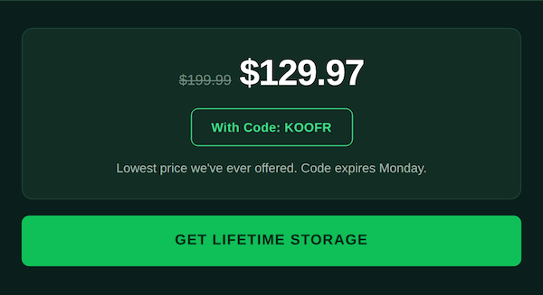 Koofr Cloud Storage: Lifetime Subscription (1TB)