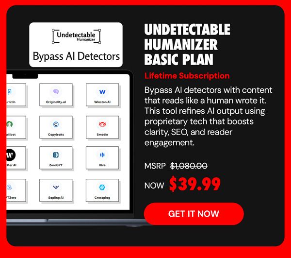 Undetectable Humanizer Basic Plan: Lifetime Subscriptions