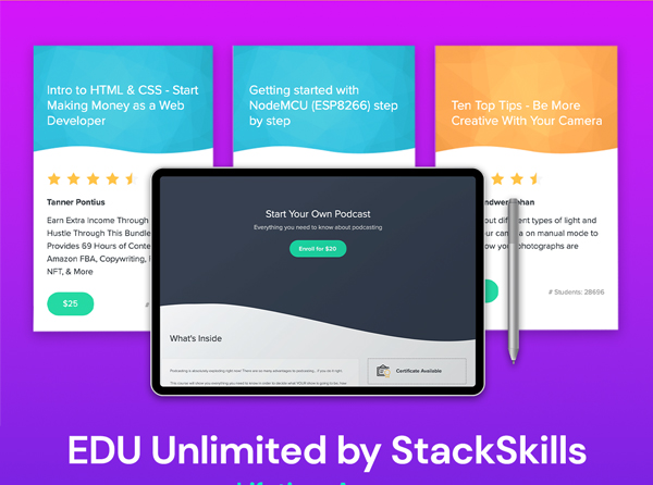 EDU Unlimited by StackSkills: Lifetime Access