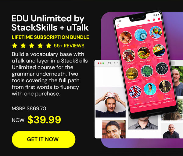 The Language Learner Lifetime Subscription Bundle ft. uTalk