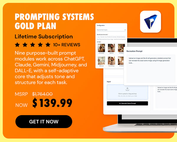 Prompting Systems: Lifetime Subscription (Gold Plan)