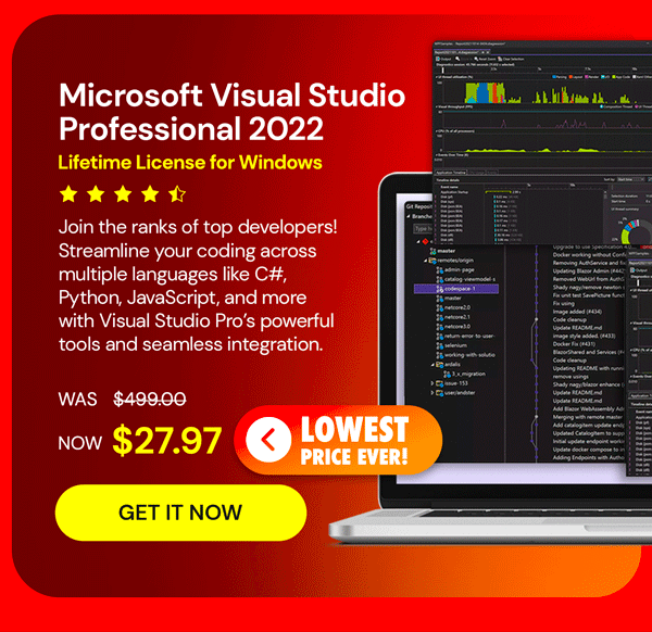 Microsoft Visual Studio Professional 2022 for Windows