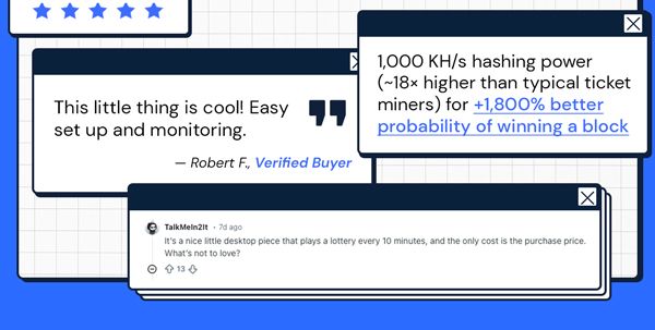 BlockChance™ Bitcoin Ticket Miner