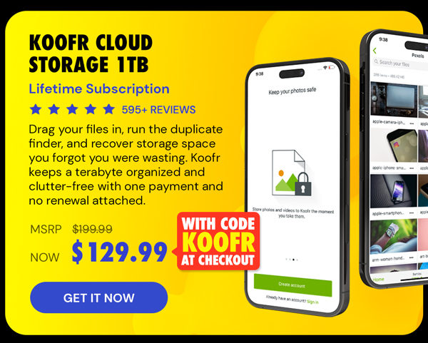 Koofr Cloud Storage: Lifetime Subscription (1TB)