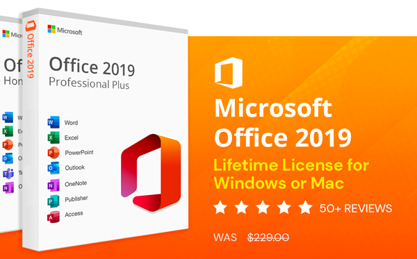 Microsoft Office 2019 for Windows or Mac | Lifetime License