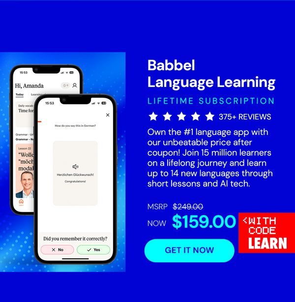 Babbel Language Learning: Lifetime Subscription (All Languages)