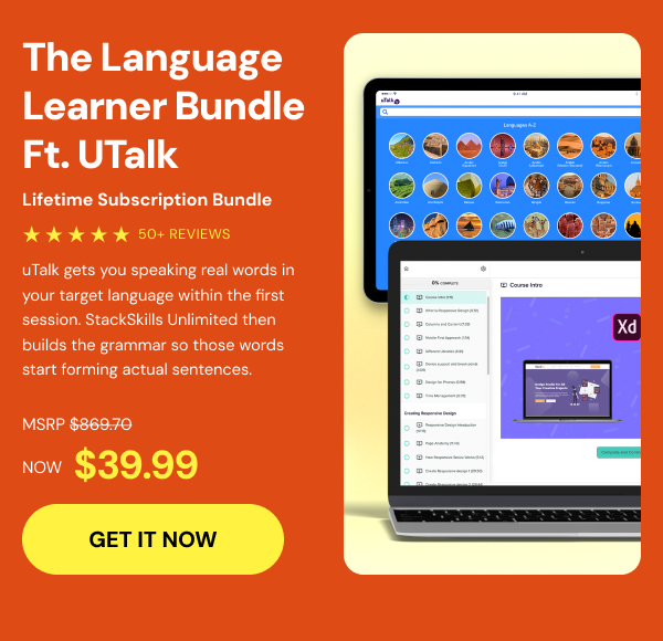 The Language Learner Lifetime Subscription Bundle ft. uTalk