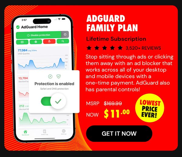 AdGuard Family Plan: Lifetime Subscription