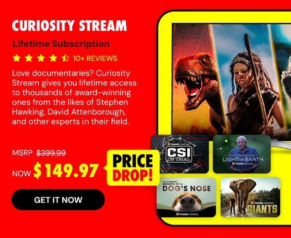 Curiosity Stream Standard Plan: Lifetime Subscription