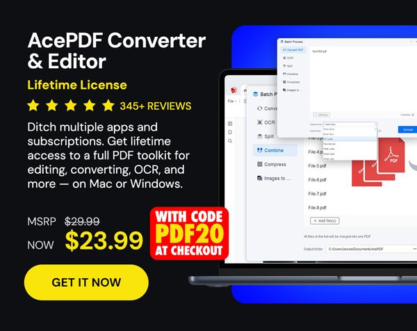 AcePDF Converter & Editor: Lifetime License