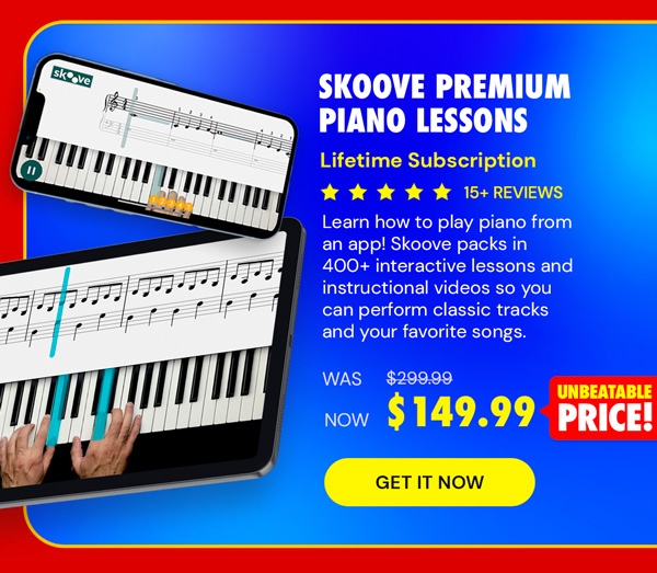 Skoove Premium Piano Lessons: Lifetime Subscription