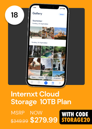 Internxt Cloud Storage Lifetime Subscription: 10TB Plan