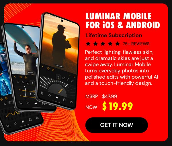 Luminar Mobile for iOS & Android: Lifetime Subscription