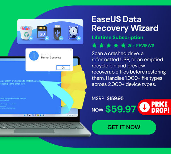 EaseUS Data Recovery Wizard: Lifetime Subscription