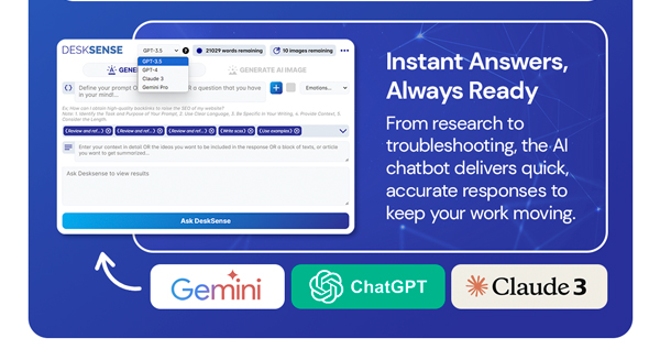 DeskSense AI Assistant - Pro Plan: Lifetime Subscription