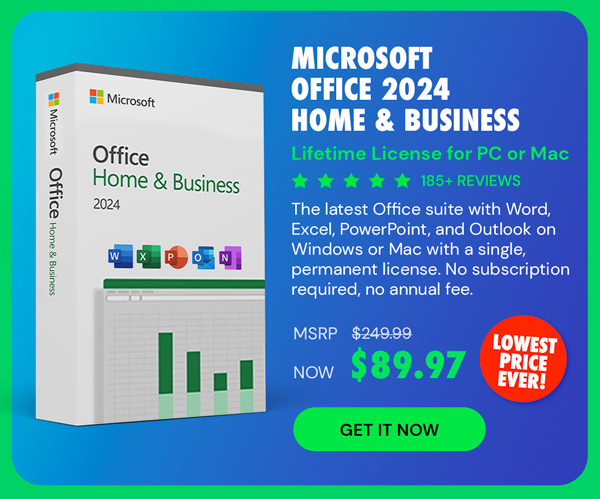 Microsoft Office 2024 Home & Business for Mac or PC Lifetime License
