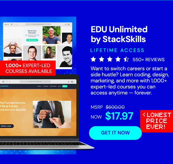 EDU Unlimited by StackSkills: Lifetime Access