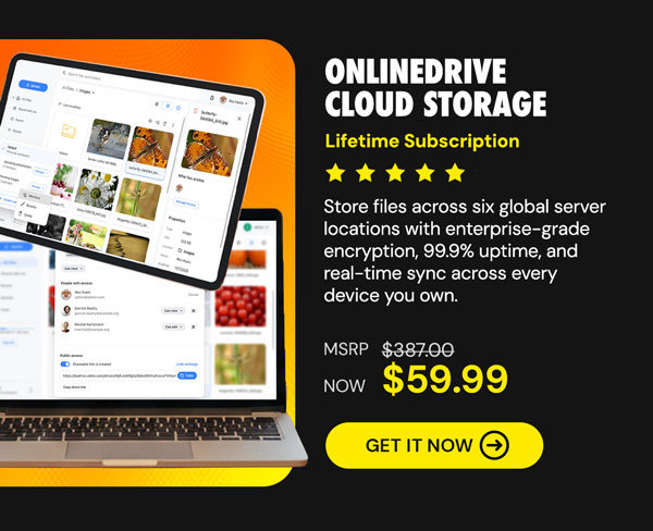 OnlineDrive Cloud Storage: Lifetime Subscription