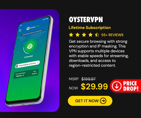 OysterVPN: VPN Lifetime Subscription