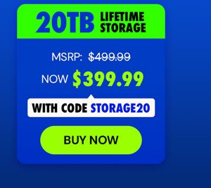 Internxt Cloud Storage Lifetime Subscription: 20TB Plan