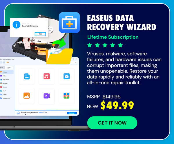 EaseUS Data Recovery Wizard: Lifetime Subscription