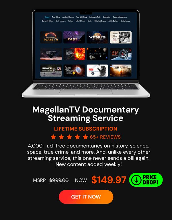 MagellanTV Documentary Streaming Service: Lifetime Subscription