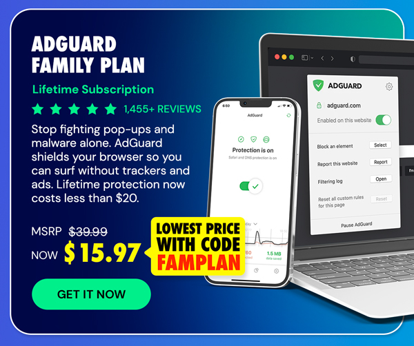 AdGuard Family Plan: Lifetime Subscription