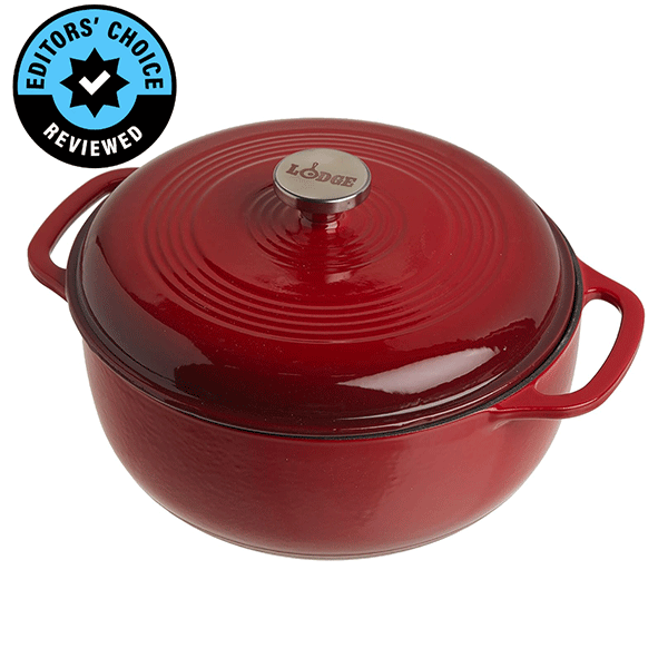 Lodge 6 Quart Enameled Cast Iron Dutch Oven