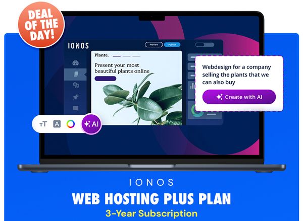 IONOS Web Hosting Plus Plan: 3-Year Subscription