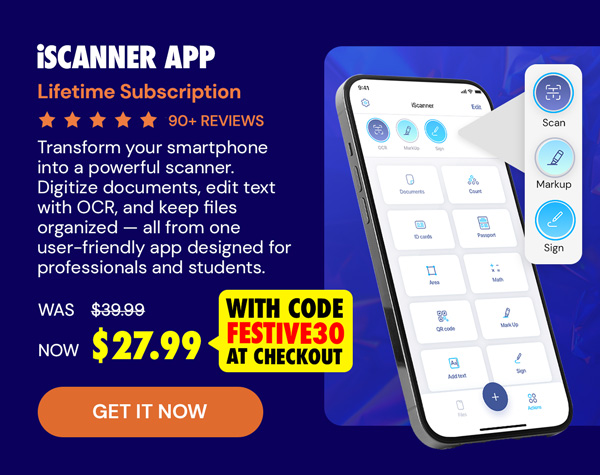 iScanner App: Lifetime Subscription