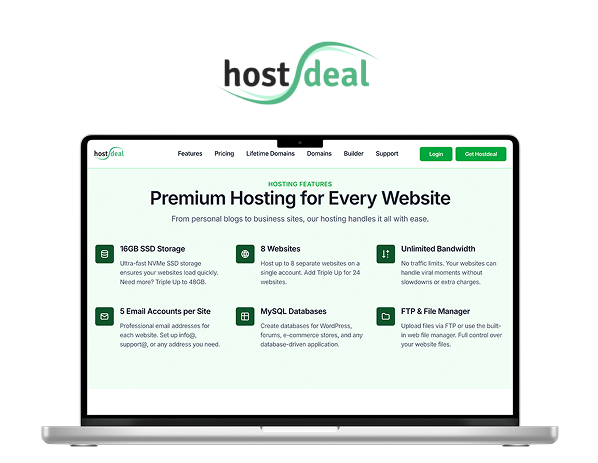 Hostdeal Web Hosting & Domains Lifetime Subscriptions