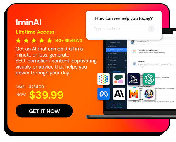 1minAI: Lifetime Subscription