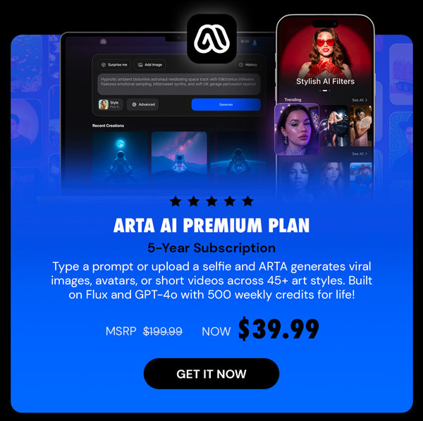 ARTA AI Premium Plan: 5-Year Subscription